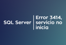 SQL Server - Error 3414