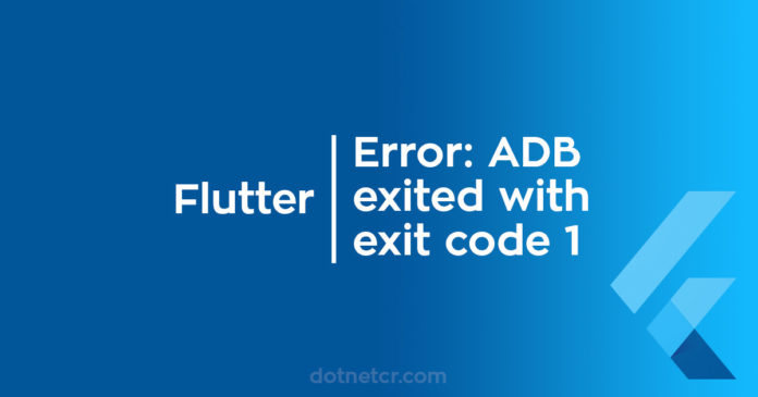 flutter unable to locate adb