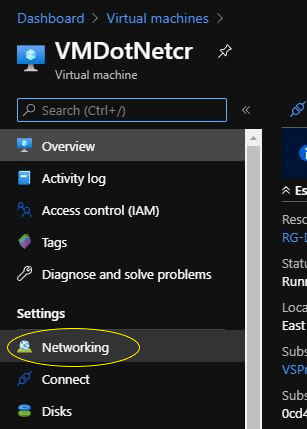 Azure Virtual Machine Configuration